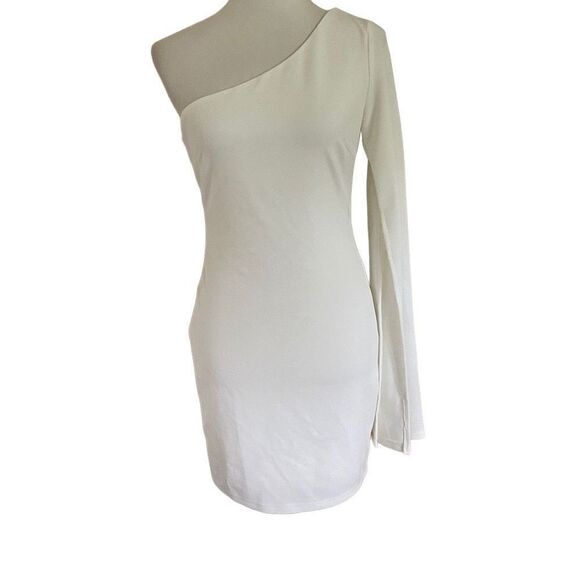 NEW Princess Polly One Shoulder Long Sleeve Dress Size 8 - Picture 1 of 6